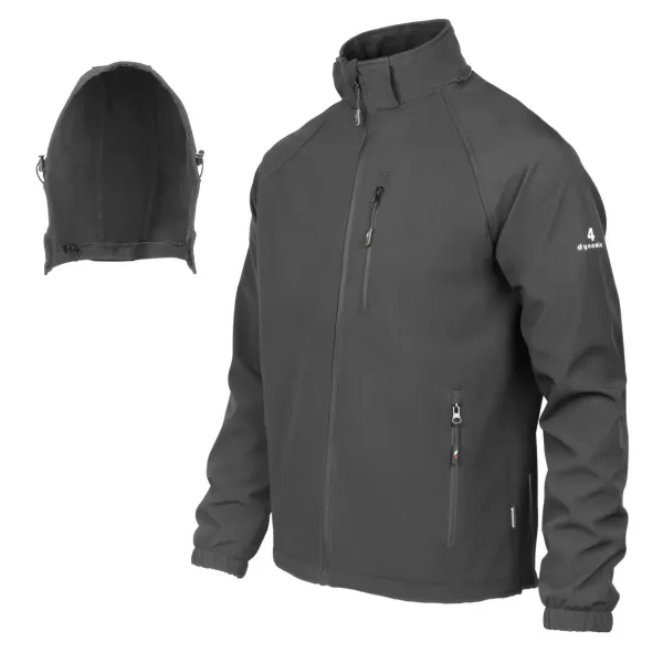 ZENDA fekete 4-way stretch softshell munkavédelmi dzseki (8000 mm) - 3. kép