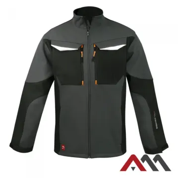 PACKER Grey szürke softshell munkavédelmi dzseki (9 zseb, 320 g/m²) - 1. kép