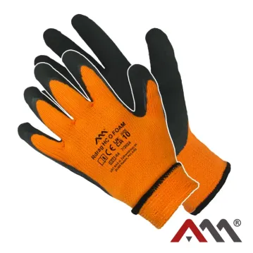 RDRAG HC O FOAM téli habosított latex mártott védőkesztyű / Narancs RDRAG HC O FOAM téli habosított latex mártott védőkesztyű / Narancs