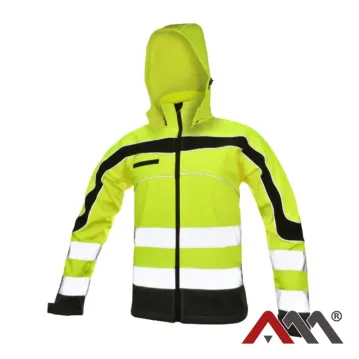 SOFTFLEX+K kat.2 sárga jól láthatósági softshell dzseki (3000 mm) - 1. kép